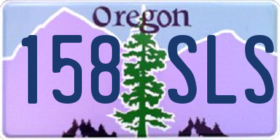 OR license plate 158SLS