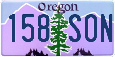 OR license plate 158SON