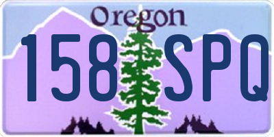OR license plate 158SPQ