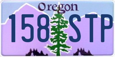 OR license plate 158STP