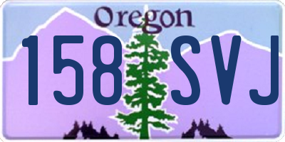 OR license plate 158SVJ