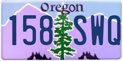OR license plate 158SWQ