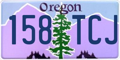 OR license plate 158TCJ
