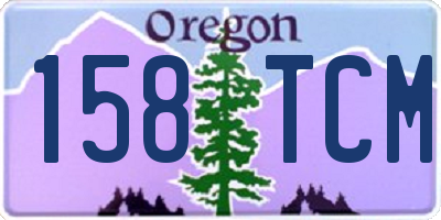 OR license plate 158TCM