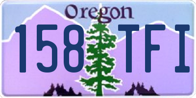 OR license plate 158TFI