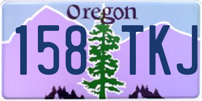 OR license plate 158TKJ