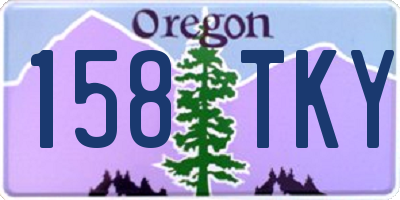 OR license plate 158TKY