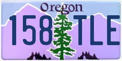 OR license plate 158TLE