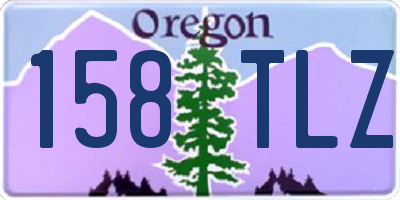 OR license plate 158TLZ