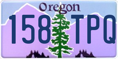 OR license plate 158TPQ