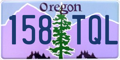 OR license plate 158TQL