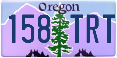 OR license plate 158TRT