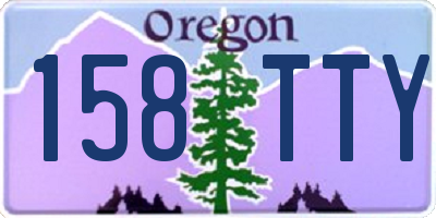 OR license plate 158TTY