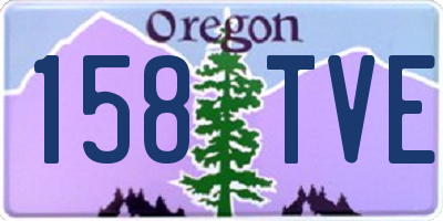 OR license plate 158TVE