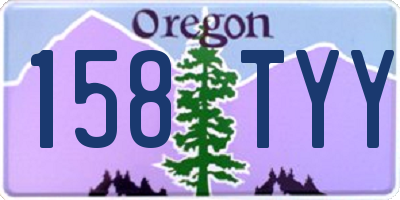 OR license plate 158TYY