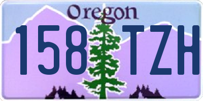 OR license plate 158TZH