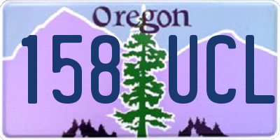 OR license plate 158UCL