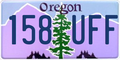 OR license plate 158UFF
