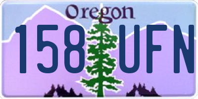 OR license plate 158UFN