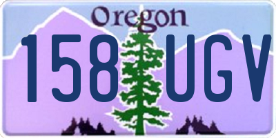OR license plate 158UGV