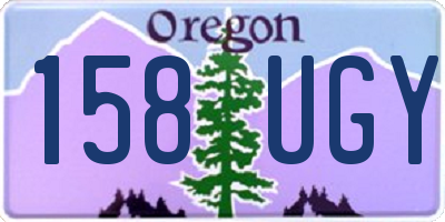 OR license plate 158UGY