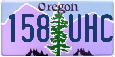 OR license plate 158UHC