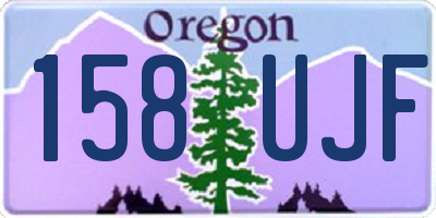 OR license plate 158UJF