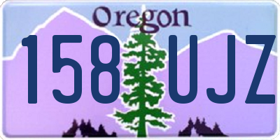 OR license plate 158UJZ
