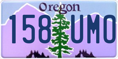 OR license plate 158UMO