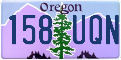 OR license plate 158UQN