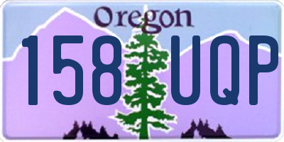 OR license plate 158UQP