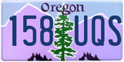 OR license plate 158UQS