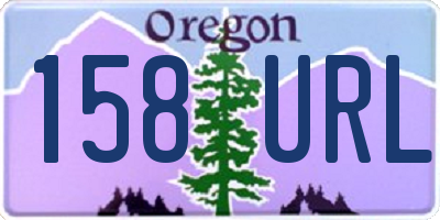 OR license plate 158URL
