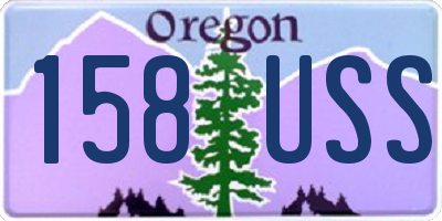 OR license plate 158USS