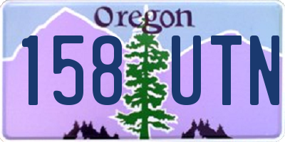 OR license plate 158UTN