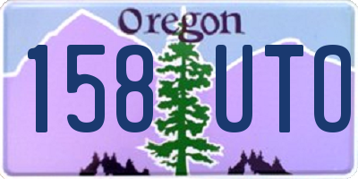 OR license plate 158UTO