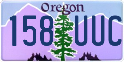 OR license plate 158UUC