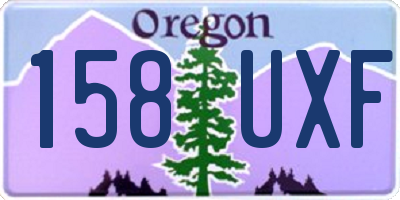 OR license plate 158UXF