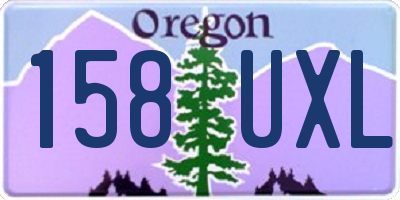 OR license plate 158UXL