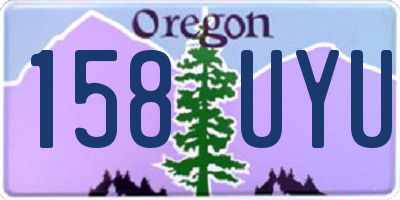 OR license plate 158UYU