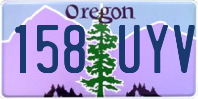 OR license plate 158UYV