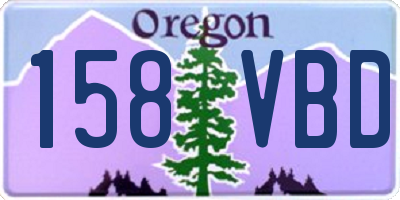 OR license plate 158VBD