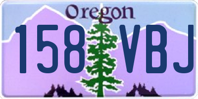 OR license plate 158VBJ