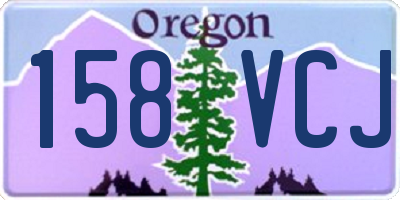 OR license plate 158VCJ