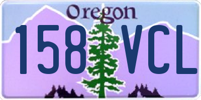 OR license plate 158VCL