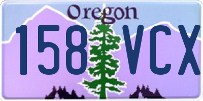 OR license plate 158VCX