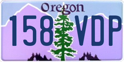 OR license plate 158VDP