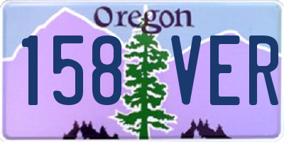 OR license plate 158VER
