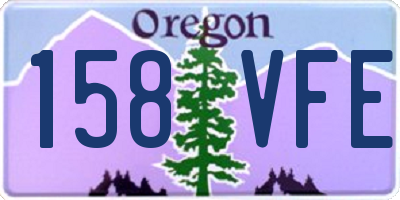 OR license plate 158VFE