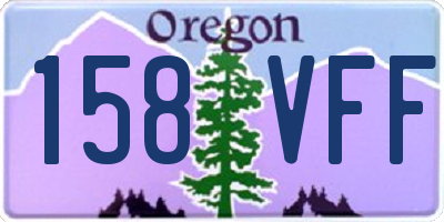 OR license plate 158VFF
